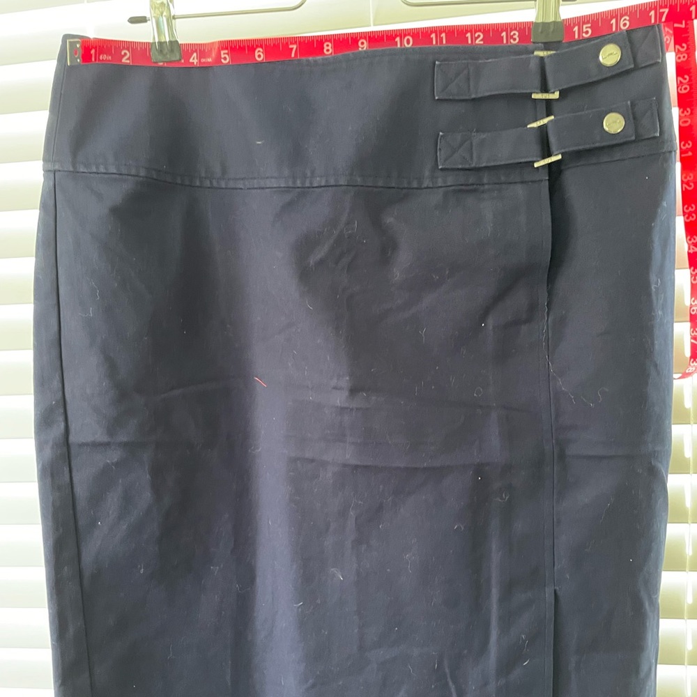 Straight cotton skirt